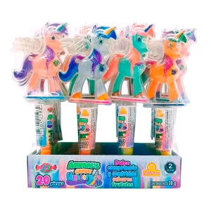 JUGUETE Y CARAMELOS LAS DELICIAS UNICORNIO DISPLAY 20X30G