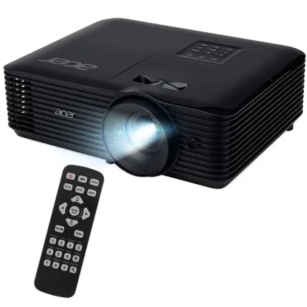 Projetor Acer X1328WH de 4.500 Lúmens com HDMI e VGA IN Out Bivolt - Preto