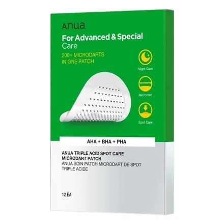 Parche Acne Anua Triple Acid Spot Care 12EA