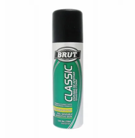 Brut Espuma Barbear Pele Sensivel Aloe Shea Butter 210ml