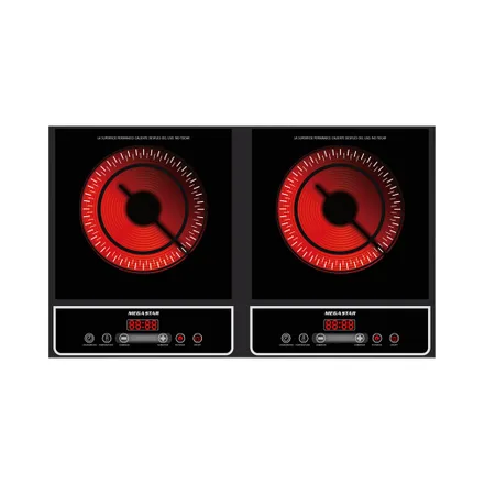 Cocina Electrica Infrarroja Mega Star 2 Hornallas