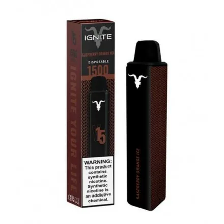 Vape Descartavel Ignite V15 1500 Puff 5 Nicotina Raspberry