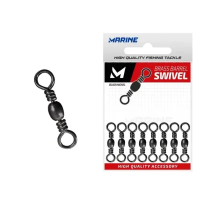 Marine Girador Brass Barrel Swivel Ct 7 Blacknickel