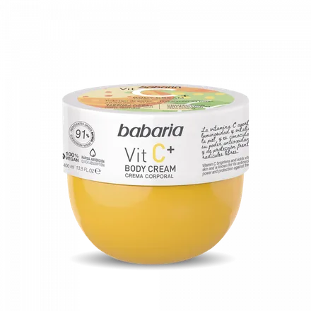 Babaria Vitamina Body Cream Todo Piel 100 Vegan 400ml