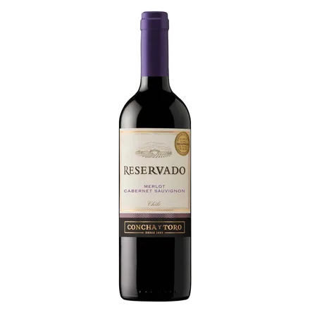 Vino Chileno Tinto Concha Toro Reservado Merlot Cabernet Suavignon 750ml