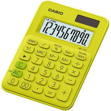 Calculadora Compacta Casio Ms 7UC Yg