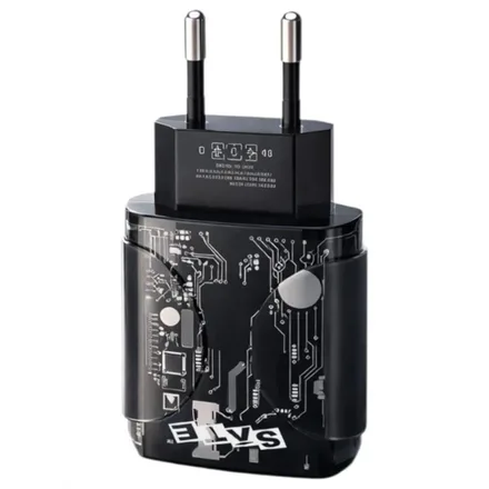 Cargador Satellite A-CC1203 USB-A/USB-C - Negro Transparente