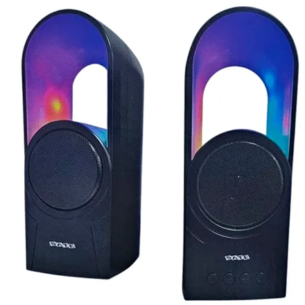Speaker Satellite AS-92009 BT/RGB/AUX/USB- Negro