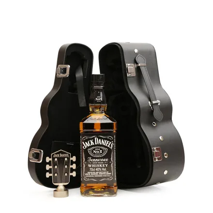 Whisky Jack Daniels Con Caja En Forma Guitarra 750ml