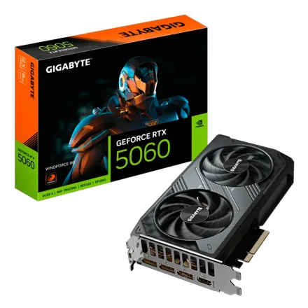 Placa Video Gigabyte Windforce Geforce Rtx 5060 Gddr 7 Gv 8GD