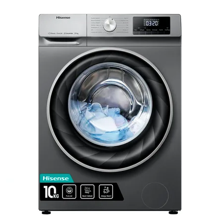 Lavasecarropas Hisense WD3Q1042BT Carga Frontal/10KG/Led/200V - Gris