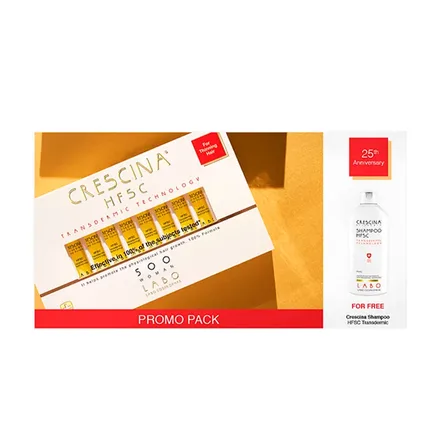 Crescina Anticaida Cabello 500 Femenino Con 10 Ampollas Plus Shampoo