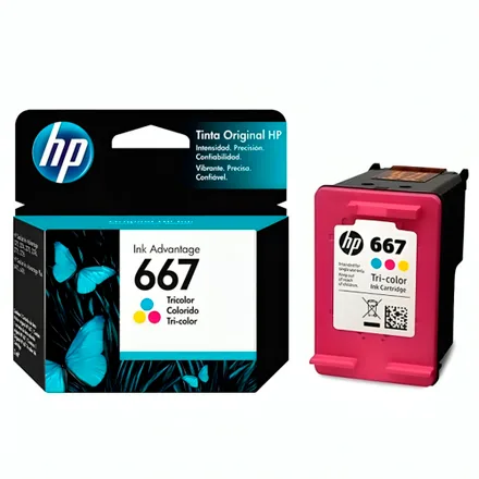 Cartucho Tinta Hp 667 Tricolor