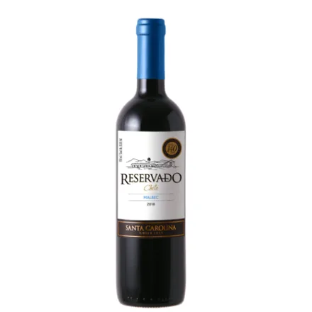 Vino Chileno Tinto Santa Carolina Reservado Malbec 750ml