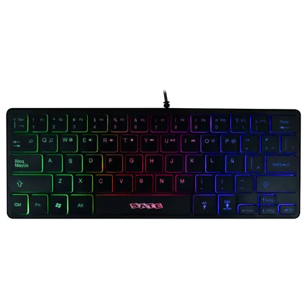 Teclado Satellite Mini Ak 872 Multimedia Rgb