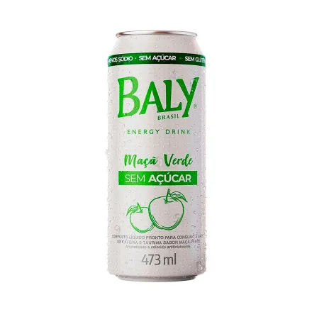 Energizante Baly Sin Azucar Sabor Manzana Verde 473ml