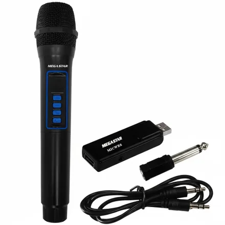 Microfono Inalambrico Megastar MICWR8B - Negro