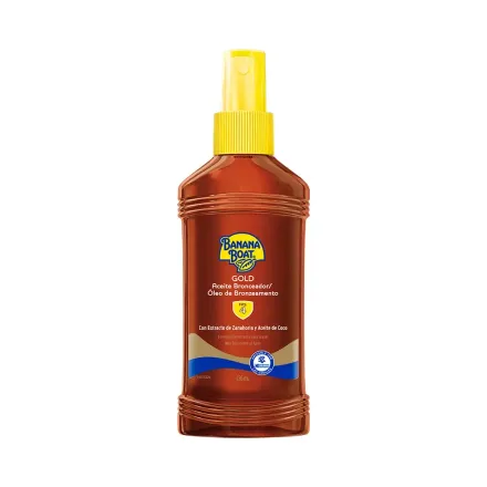 Aceite Bronceador Spray Banana Boat Gold Fps 4 236ml