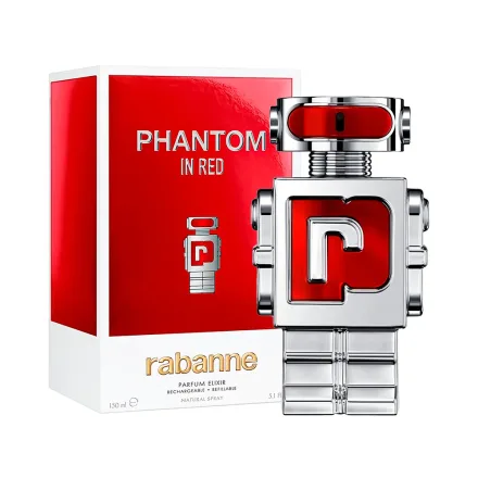 Perfume Rabanne Phantom In Red Parfum Elixir Masculino 150ml