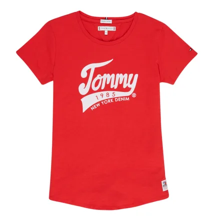 Camiseta Tommy Hilfiger Infantil Feminina XA9 00 08 Racing