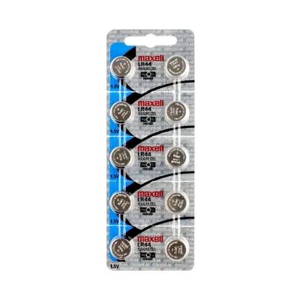 Pilas Boton Maxell LR44 10