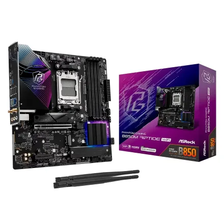 Placa Mae Asrock Riptide Ddr 5 Socket AM5 Chipset B850 Atx