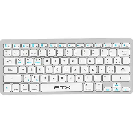 Teclado FTX B1000 Ultra Slim Sem Fio – Prata (Portugues)