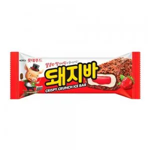 Sorvete Crocante Recheio Morango Lotte Korea 60g
