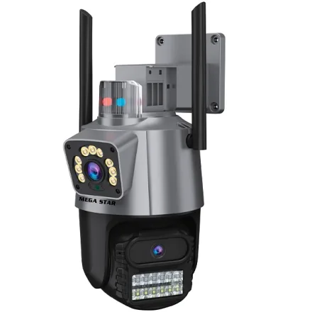 Câmera IP MegaStar CA827 HD com Wi-Fi - Branca