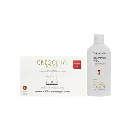 Crescina Anticaida Der Cabello 200 Woman Con 10 Ampollas Plus Shampoo