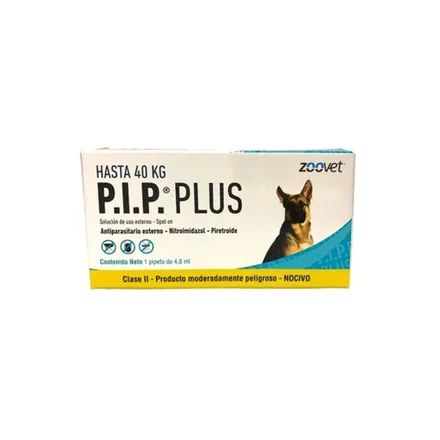 Antiparasitario P.I.P Plus 40 Kg 4.8 Ml