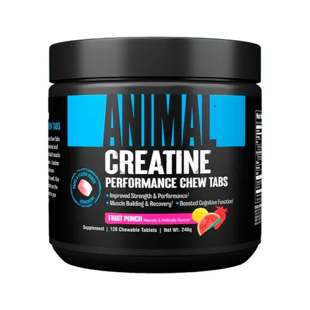 Suplemento Universal Animal Creatine Chews Fruit Punch 120 Tabletas