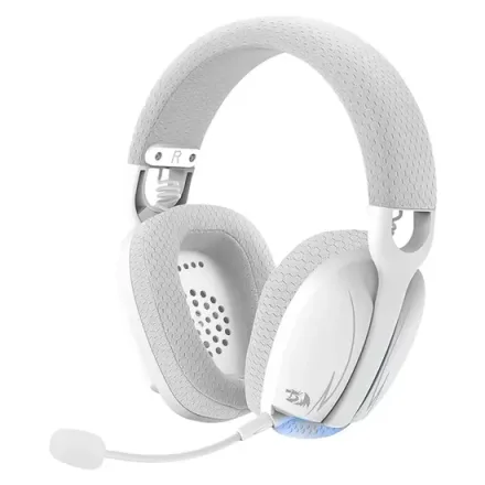 Headset Gamer Redragon Skuld Pro H878WG Wireless – Blanco y Gris