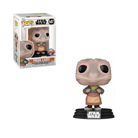 Muneco Funko Pop Star Wars Frog Lady 487