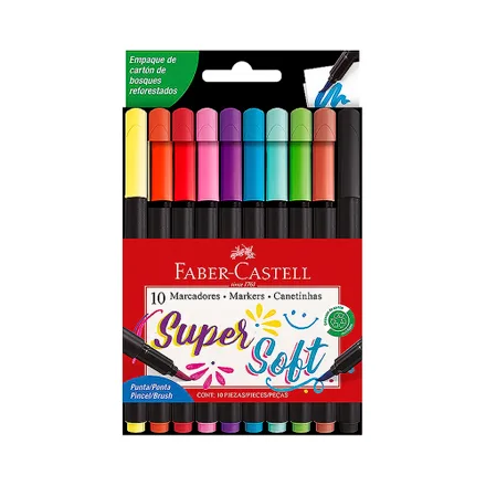 Marcador Faber Castell Super Soft Brush 10