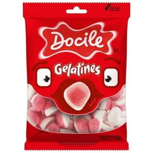 Bala Gelatina Docile Beijos 70g