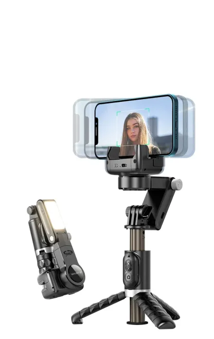 DEVIA ESTABILIZADOR ES074 GIMBAL C/SELFIE STICK TRIPODE BLACK