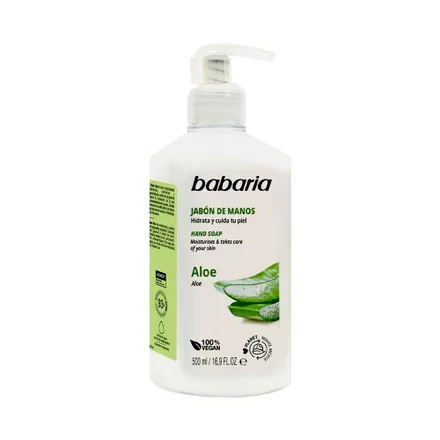 Jabon Manos Babaria Aloe 500ml