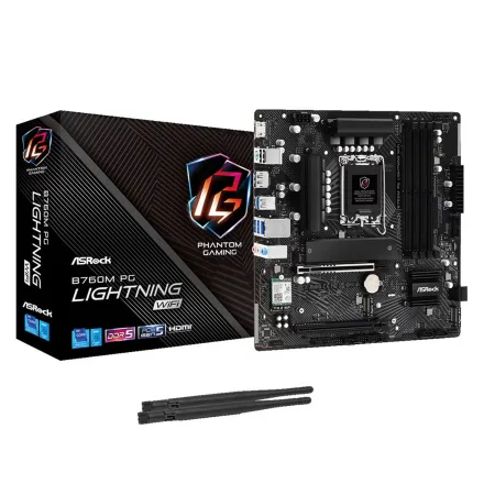 Placa Mae Asrock Pg Lightning Ddr 5 Socket Lga 1700 Chipset B760 Atx