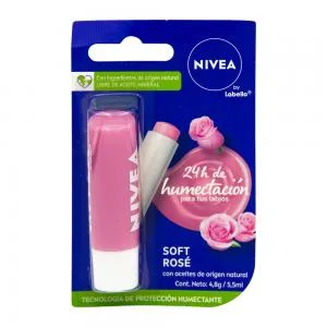 Protector Labial Nivea Soft Rose 4.8G