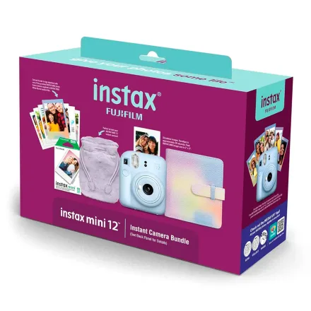 Fujifilm Camara Instax Mini 12 Pastel Holiday Bundle