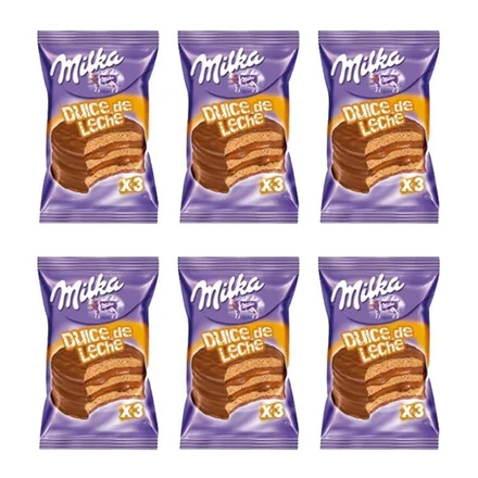 Alfajores Milka X3 6 Dulce Leche