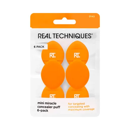 Set Esponja Maquillaje Real Tech Mini Miracle Concealer 6 Piezas