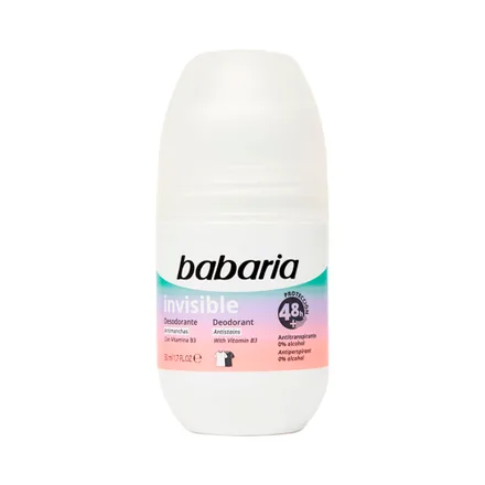 Desodorante Babaria Roll On Invisible 50ml