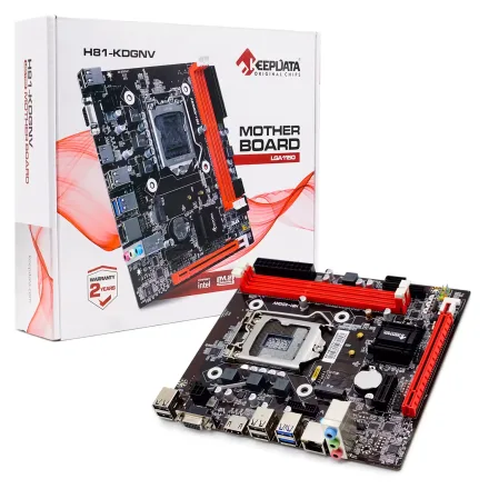 Placa Mae Keepdata H81 Kdgnv Ddr 3 Socket Lga 1150 Chipset Express Atx