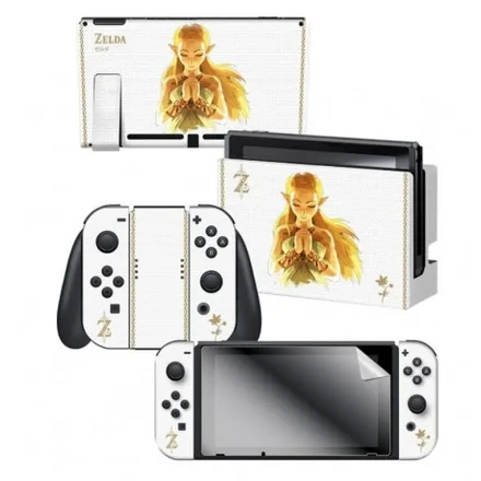 Adesivo Nintendo Switch Zelda Princess Of Light 3 Adesivos