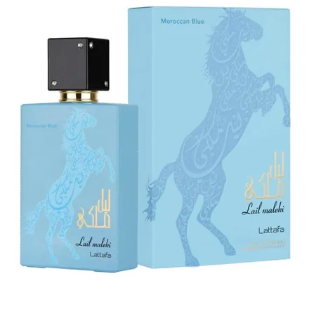 Perfume Lattafa Lail Maleki Morrocan Blue Eau Parfum Unissex 100ml
