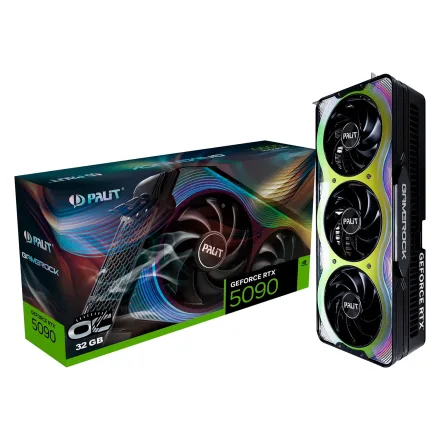 Placa Video Palit Gamerock Oc Geforce Rtx 5090 Gddr 7 32GB
