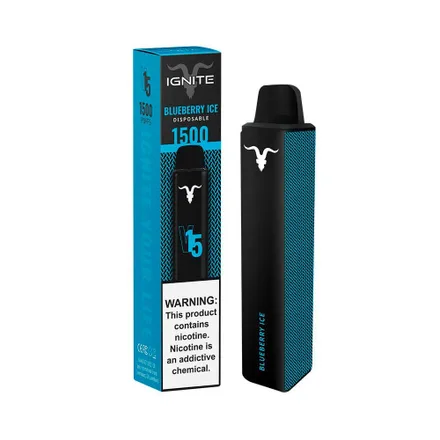 Vape Descartavel Ignite V15 1500 Puffs Blueberry 5 Nicotina