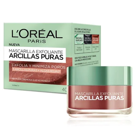 COSMETICO LOREAL MASCARILLA EXFOLIANTE ARCILLAS PURAS – 7509552806649